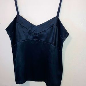 Banana Republic Black 100% silk Tailored Camisole sz 14 - PERFECT CONDITION